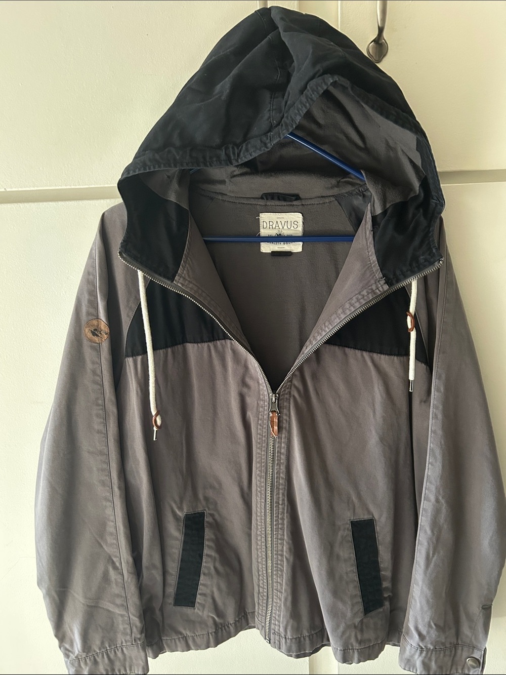 Men's Gray Hooded Zip Jacket